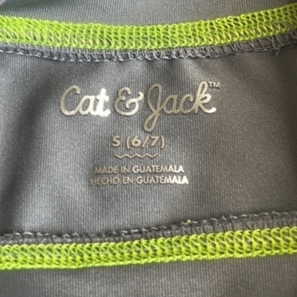 Cat & Jack Color Block Rash Guard Top - Picture 3 of 4